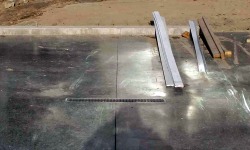 Concrete Garage Floor Closeup View