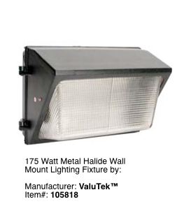 Wall Mount Garage Exterior Lighting Fixture #2