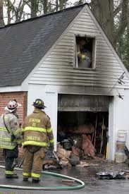 Fire Damaged Garage Photo