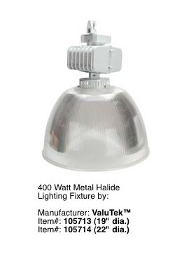 Metal Halide Fixture For High Ceilings