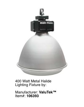 Metal Halide Fixtures For Low Ceilings