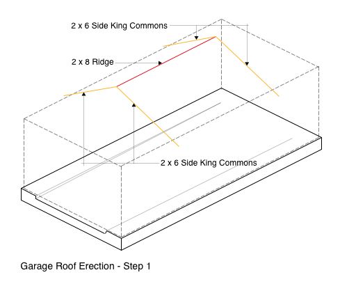 Garage Roof Erection - Step 1