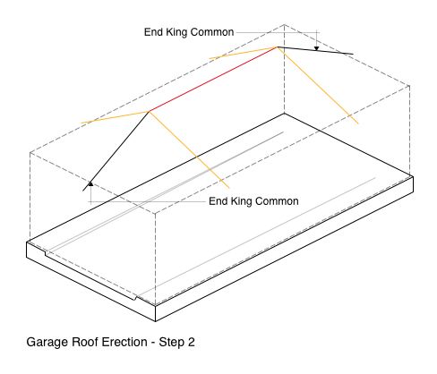 Garage Roof Erection - Step 2
