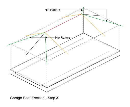 Garage Roof Erection - Step 3