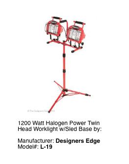 Tall Portable Halogen Light