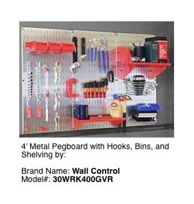 Wall Control Tool Pegboard